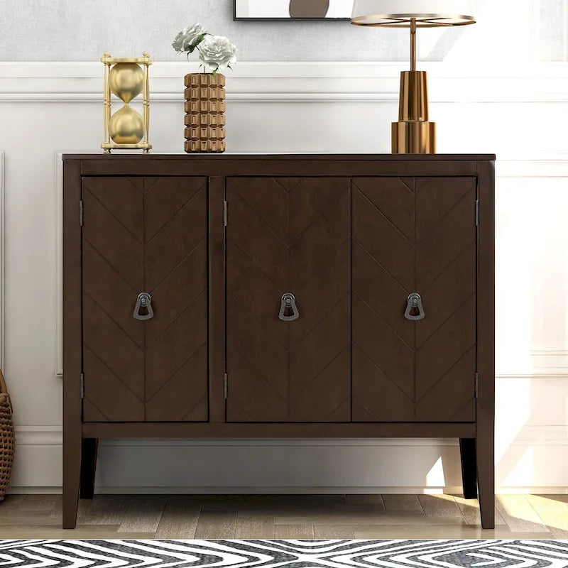 Meuble de rangement d'appoint vintage avec étagère réglable