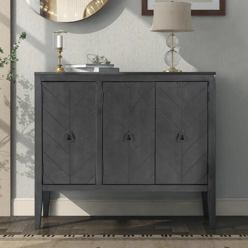 Meuble de rangement d'appoint vintage avec étagère réglable