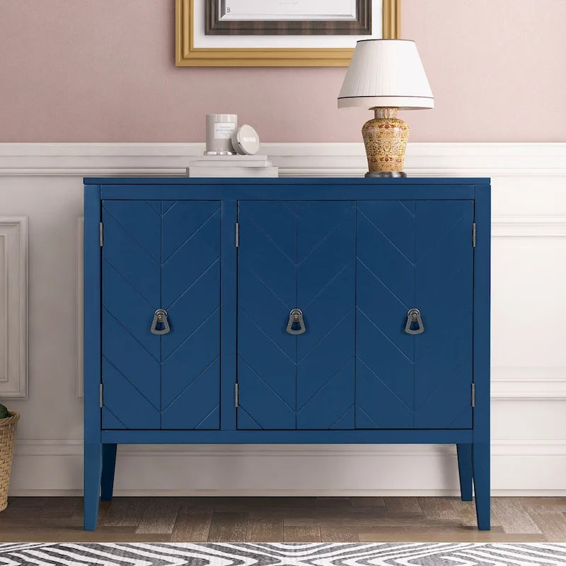 Meuble de rangement d'appoint vintage avec étagère réglable