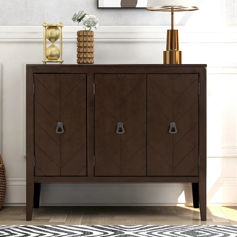 Meuble de rangement d'appoint vintage avec étagère réglable