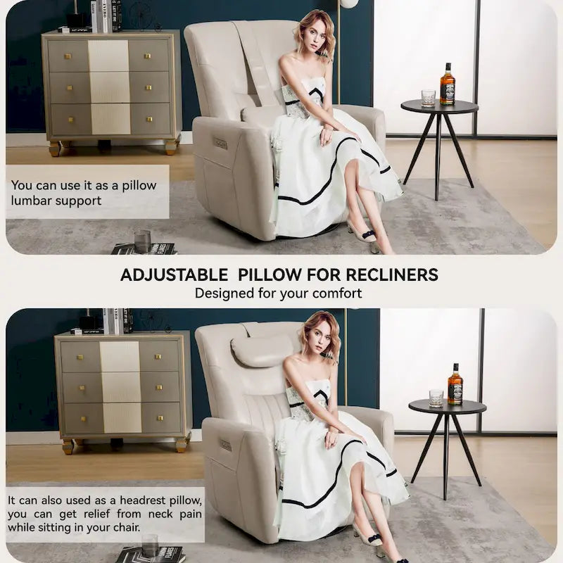 Fauteuil inclinable électrique pivotant et à bascule
