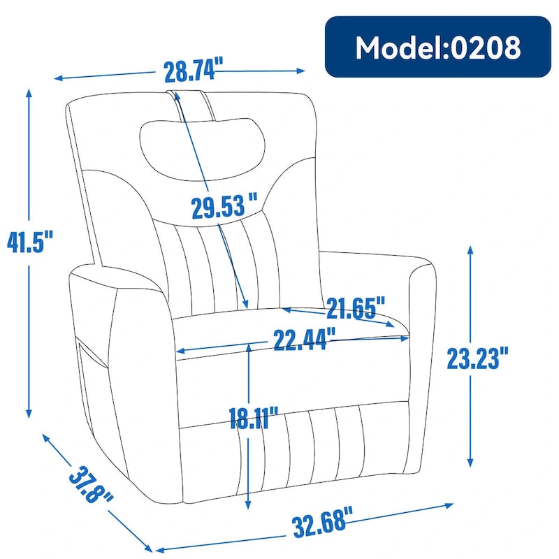 Fauteuil inclinable électrique pivotant et à bascule