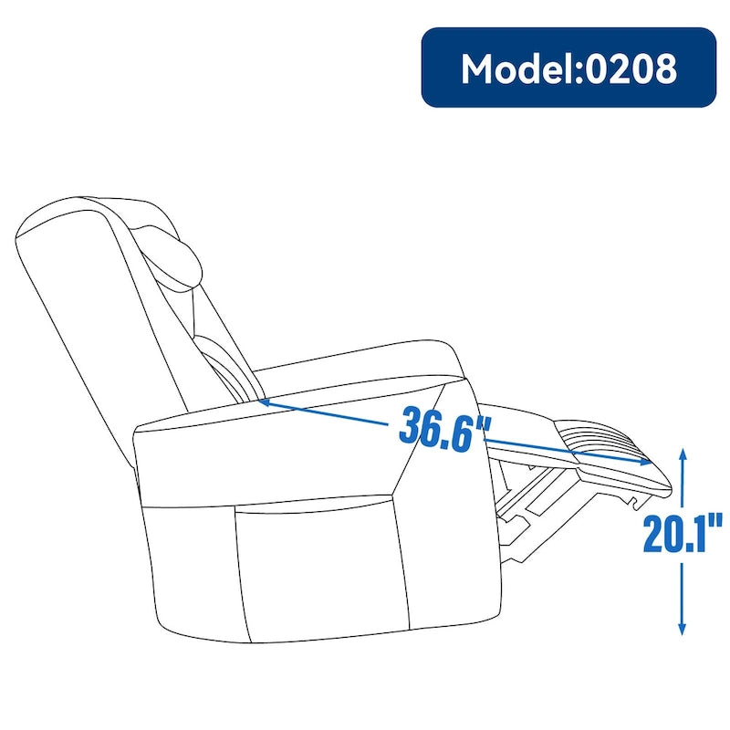 Fauteuil inclinable électrique pivotant et à bascule
