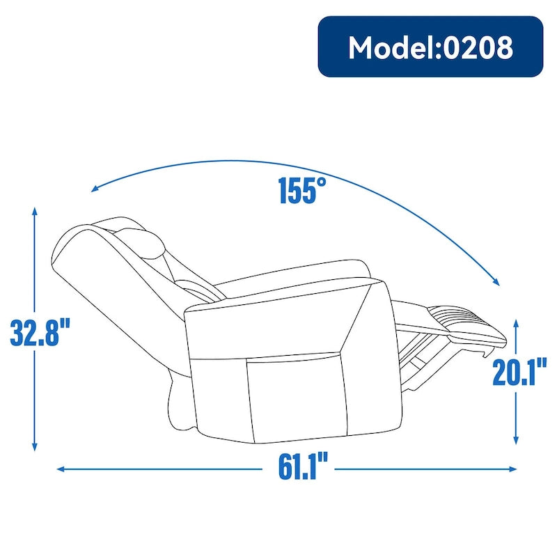 Fauteuil inclinable électrique pivotant et à bascule