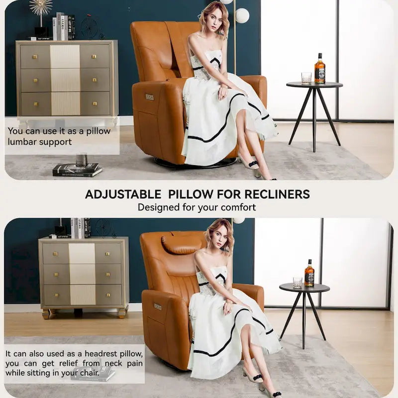 Fauteuil inclinable électrique pivotant et à bascule