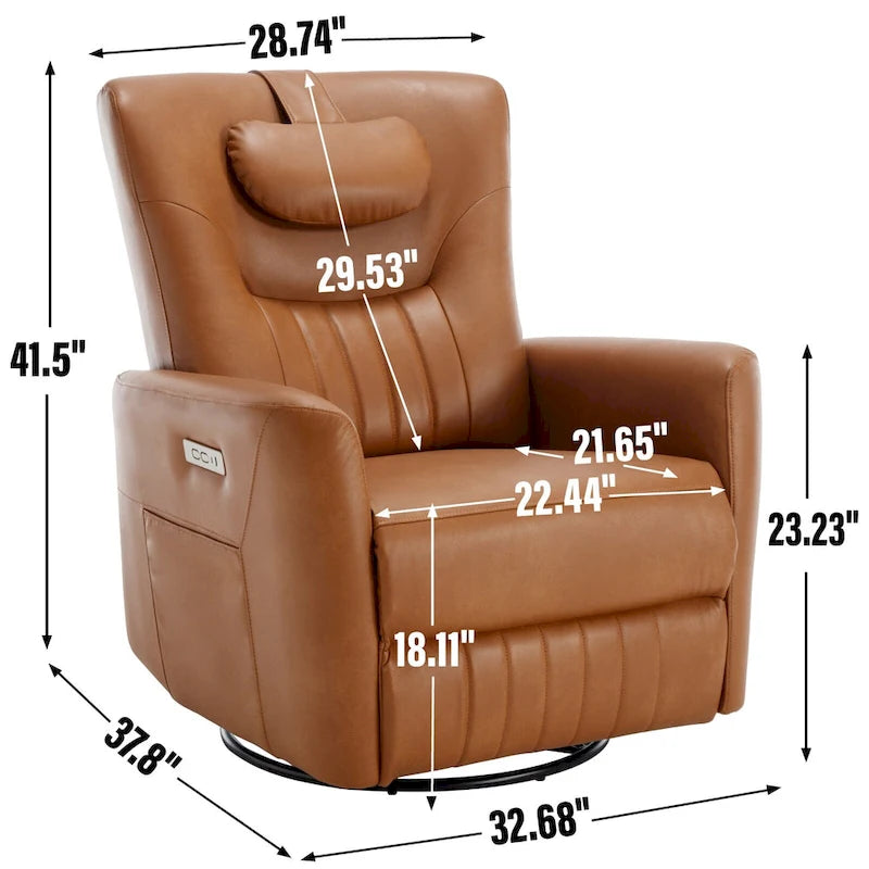 Fauteuil inclinable électrique pivotant et à bascule