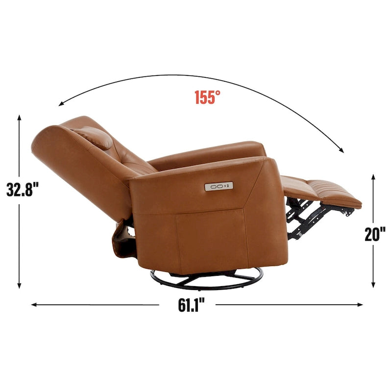 Fauteuil inclinable électrique pivotant et à bascule