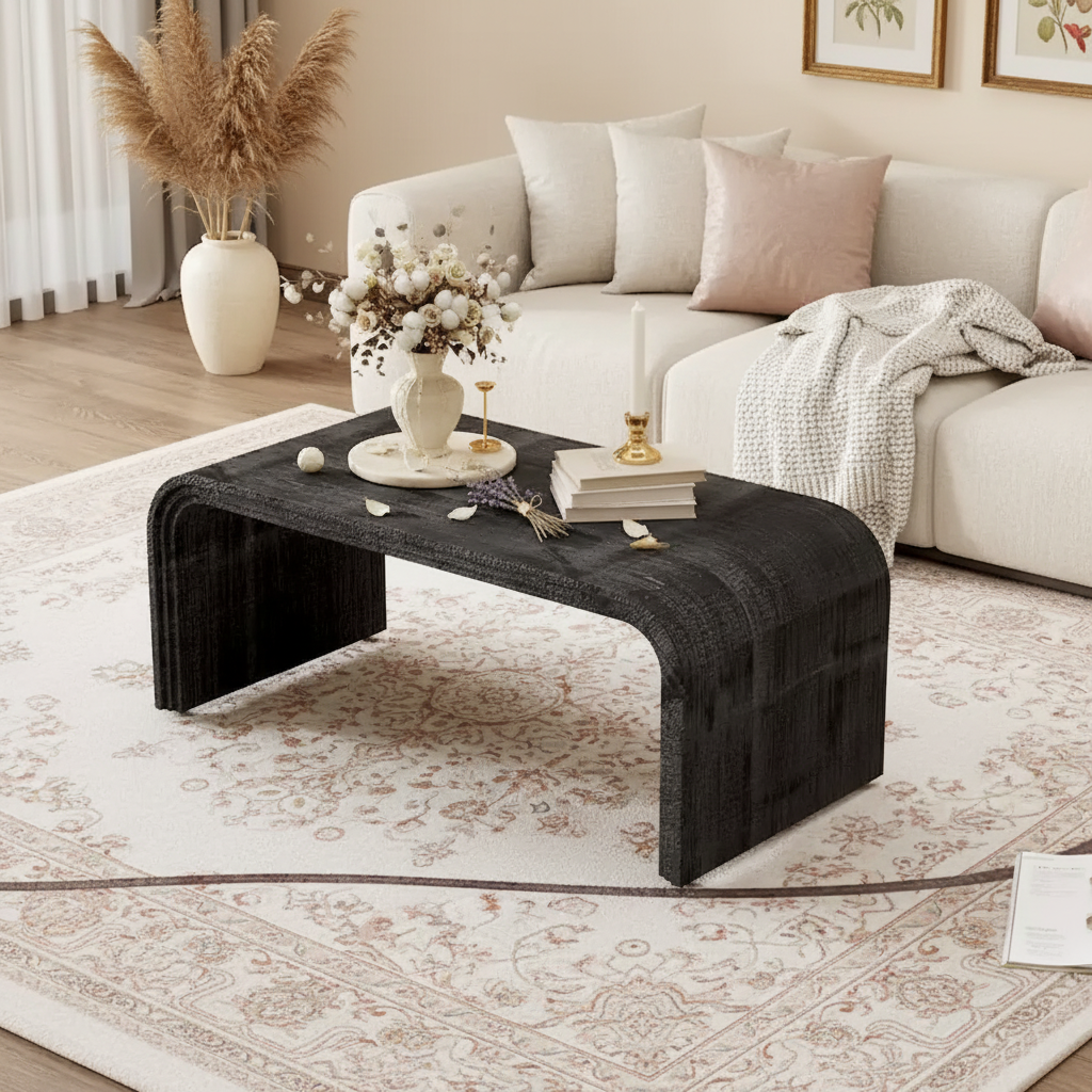 Table basse incurvée de style Art déco