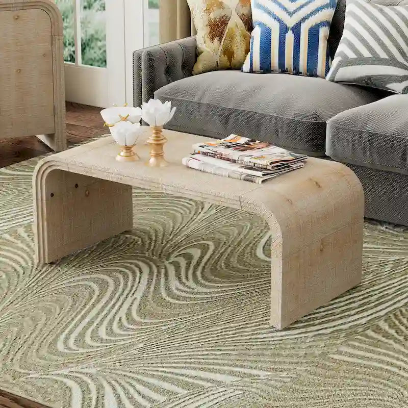 Table basse incurvée de style Art déco