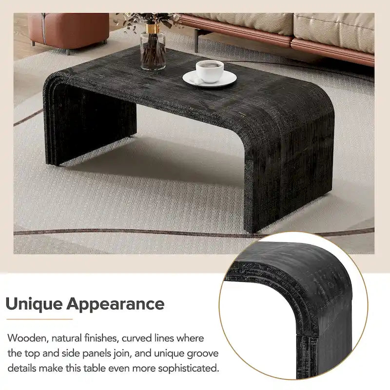 Table basse incurvée de style Art déco