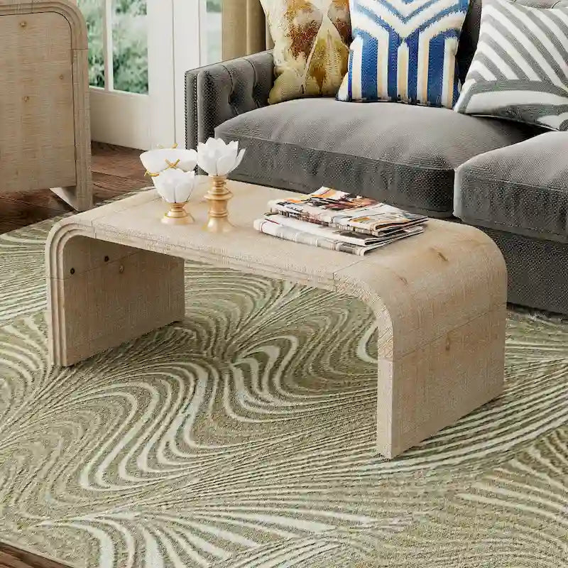 Table basse incurvée de style Art déco