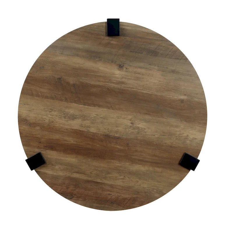 Table basse et tables d'appoint rondes en acier