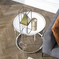 Table d'appoint miroir