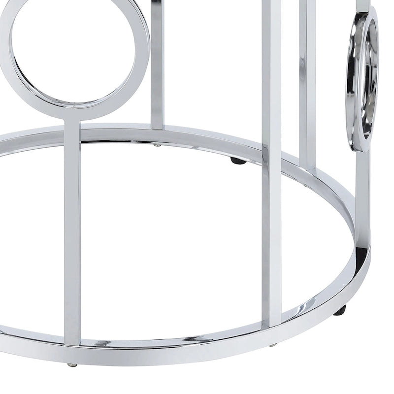 Table d'appoint miroir