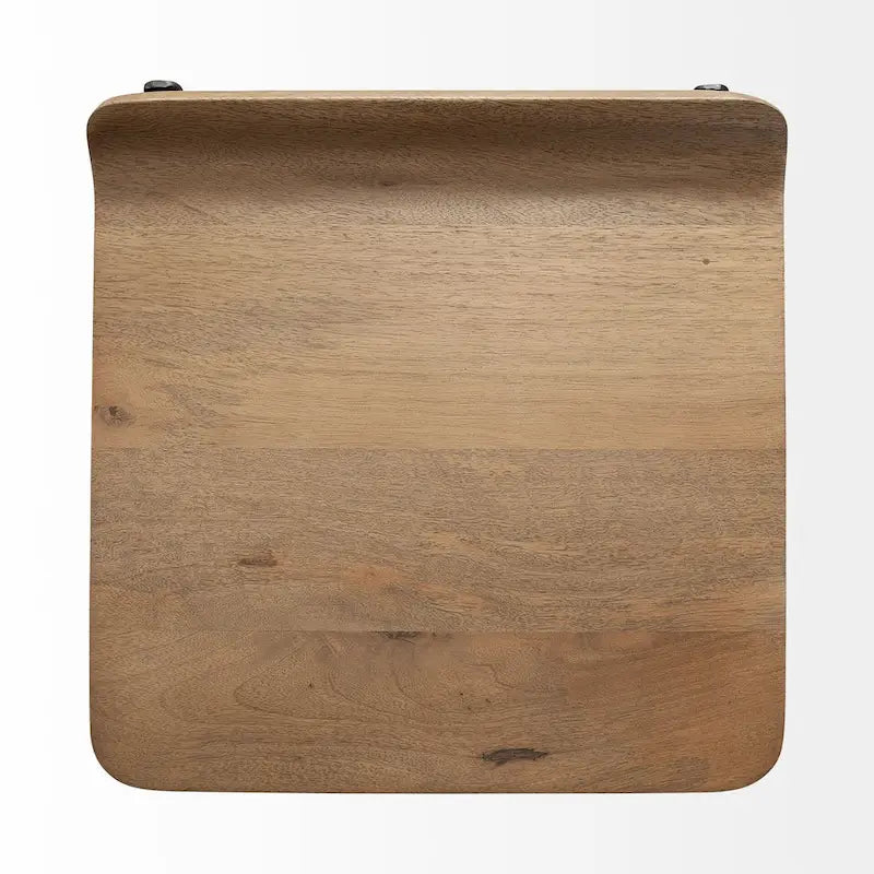 Siège en bois massif marron moyen