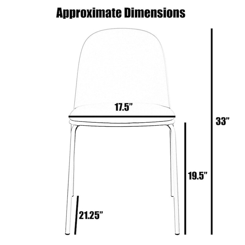 Chaises d'appoint de salle à manger rétro