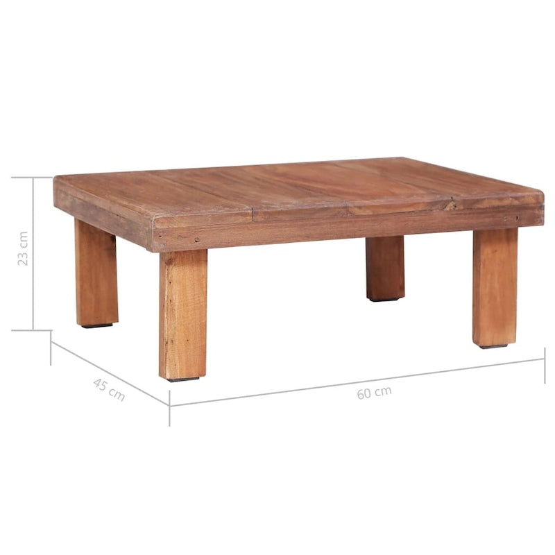 Table basse en bois massif recyclé