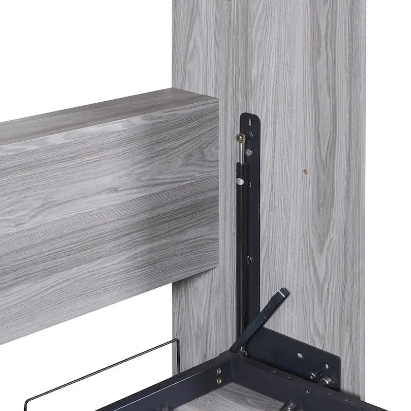 Le lit en bois peut être plié en armoire