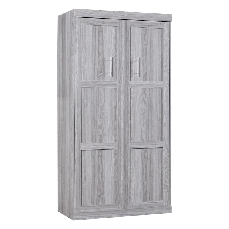 Le lit en bois peut être plié en armoire