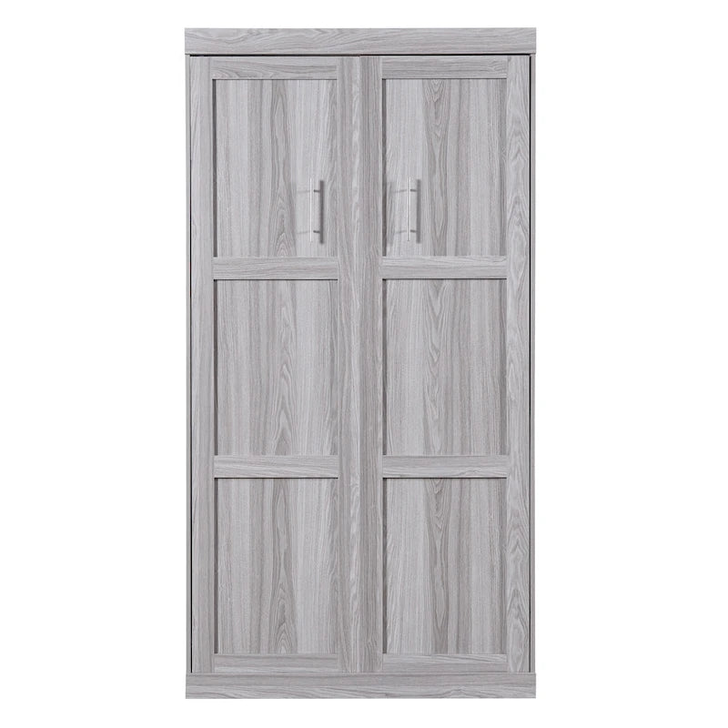 Le lit en bois peut être plié en armoire