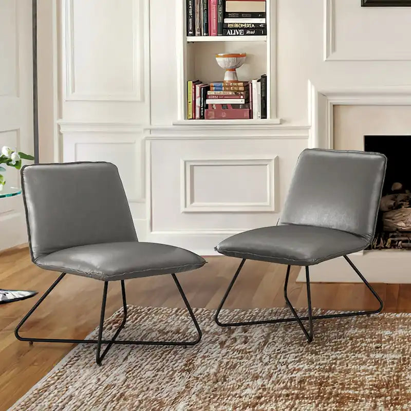 Fauteuil d'appoint du milieu du siècle en similicuir avec dossier réglable