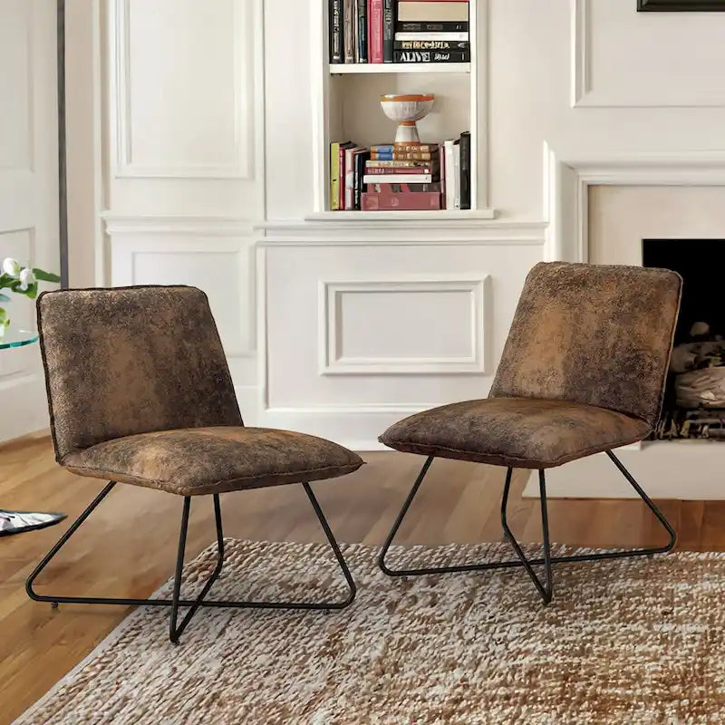 Fauteuil d'appoint du milieu du siècle en similicuir avec dossier réglable