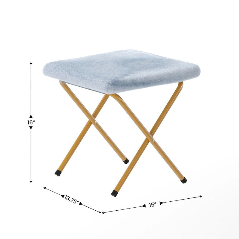 Fauteuil soucoupe pliant rembourré surdimensionné avec ottoman