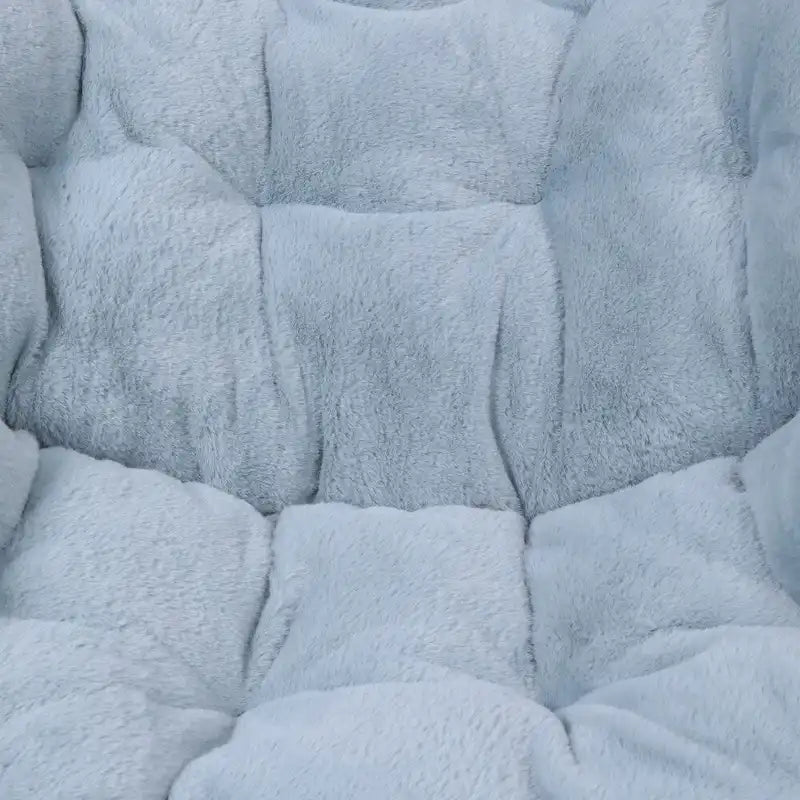 Fauteuil soucoupe pliant rembourré surdimensionné avec ottoman