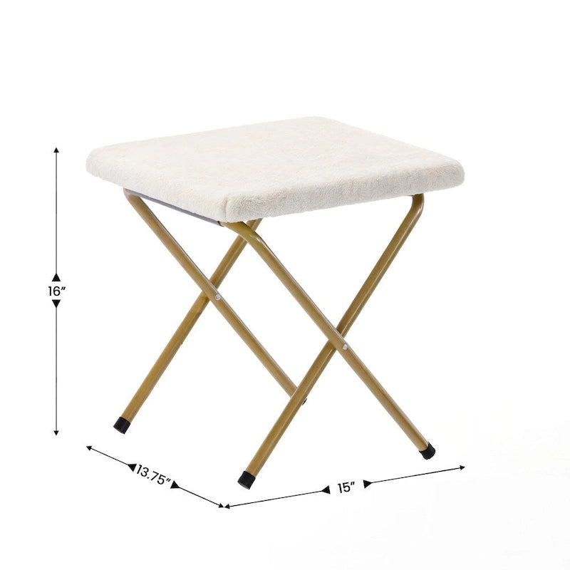 Fauteuil soucoupe pliant rembourré surdimensionné avec ottoman