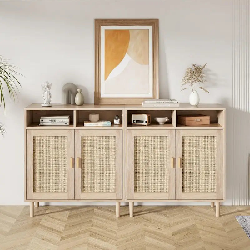 Buffet en rotin moderne