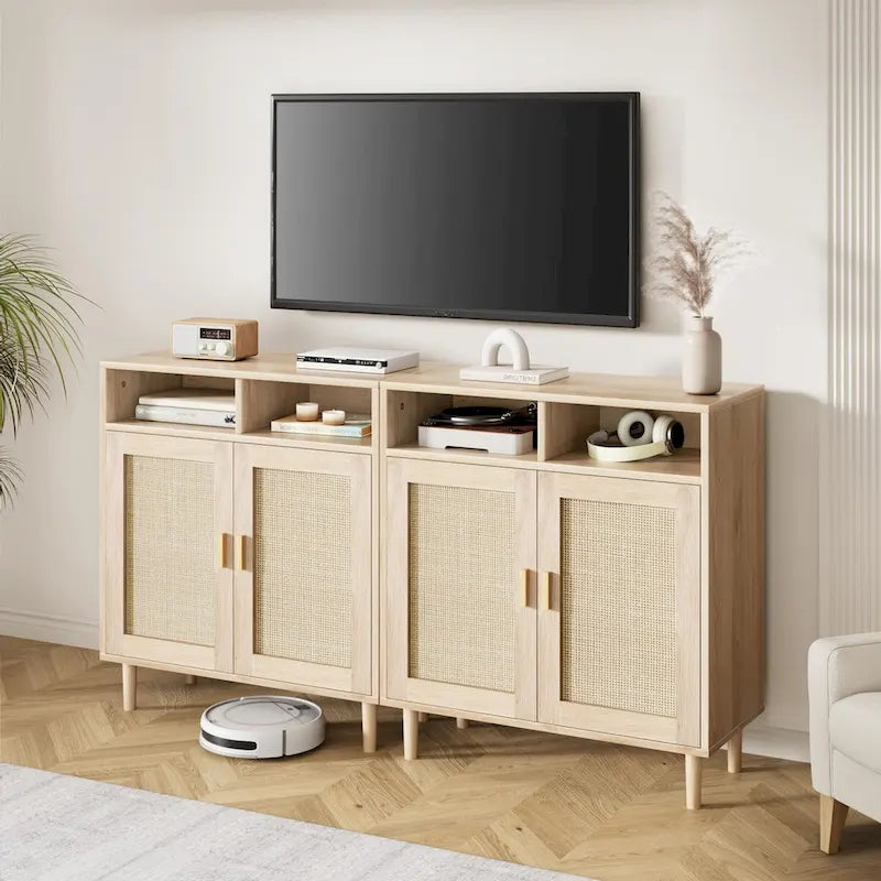 Buffet en rotin moderne