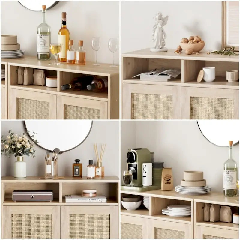 Buffet en rotin moderne