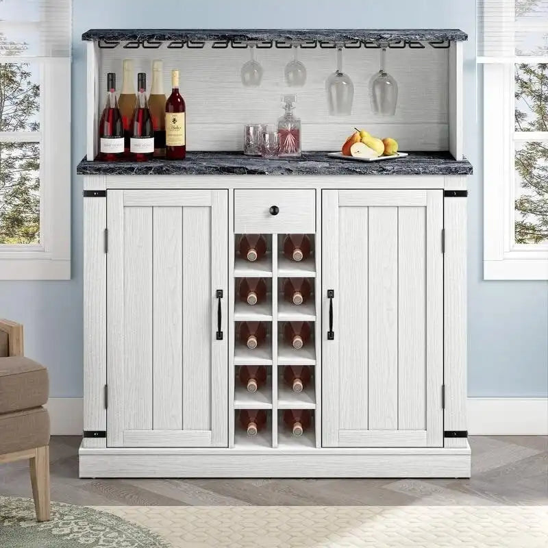 Buffet de bar en bois style ferme