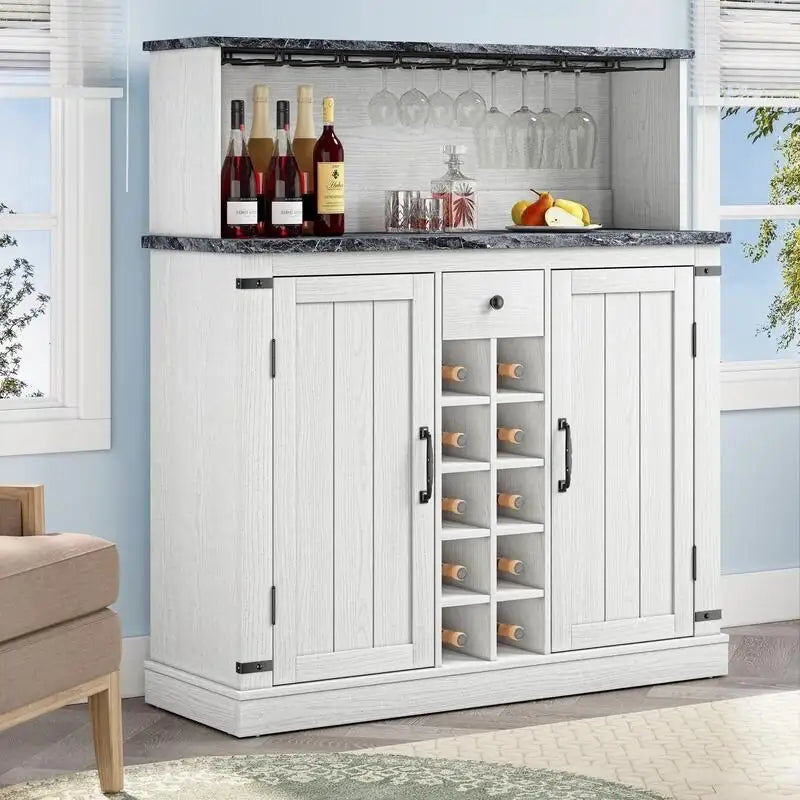 Buffet de bar en bois style ferme