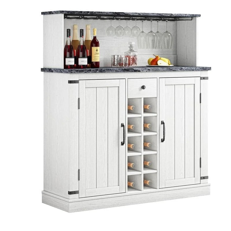 Buffet de bar en bois style ferme