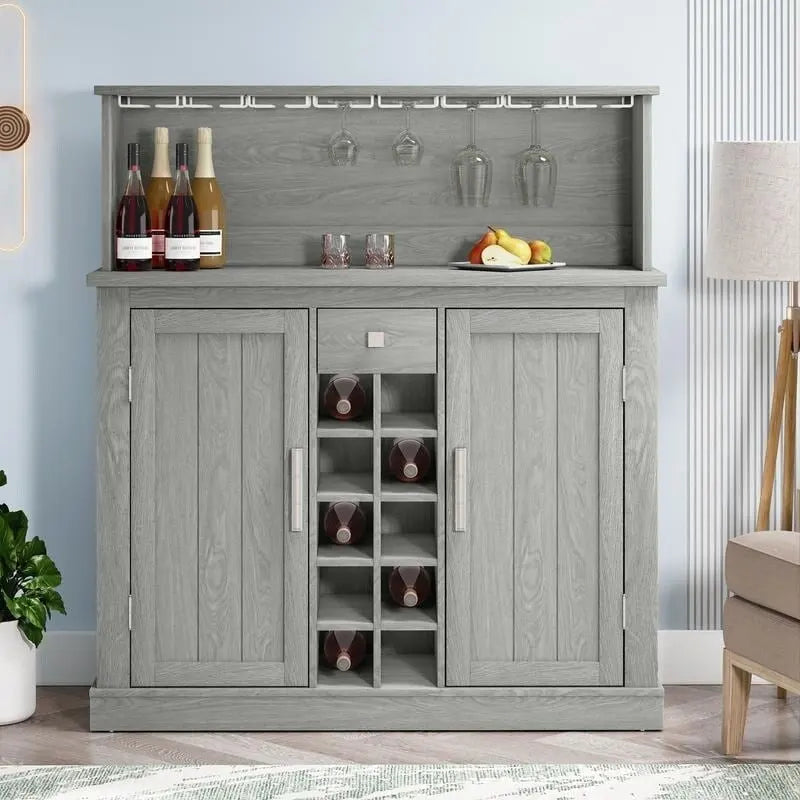 Buffet de bar en bois style ferme
