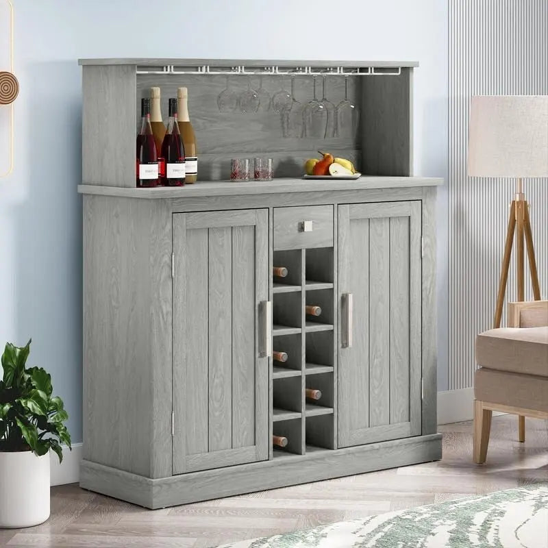 Buffet de bar en bois style ferme