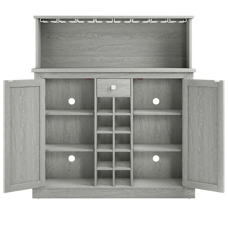 Buffet de bar en bois style ferme