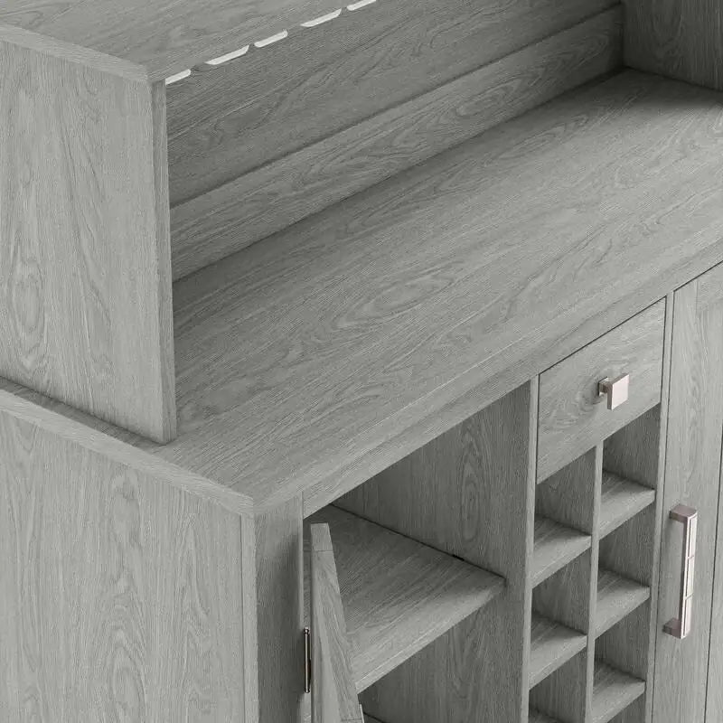 Buffet de bar en bois style ferme