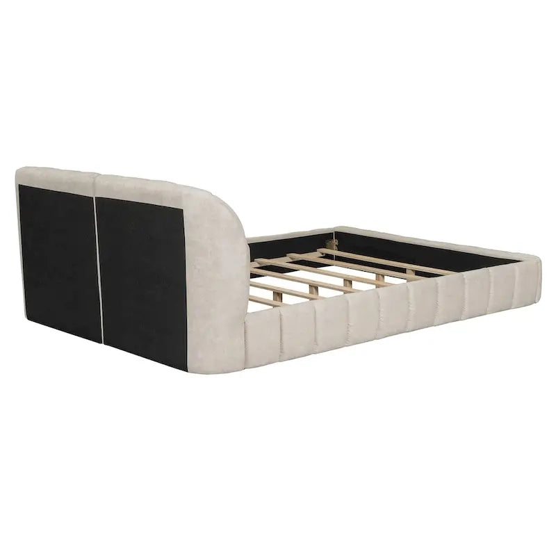 Lit plateforme tapissé
