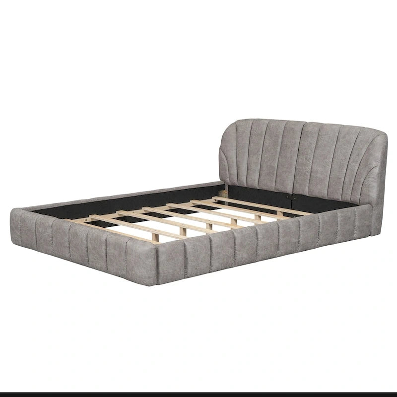 Lit plateforme tapissé